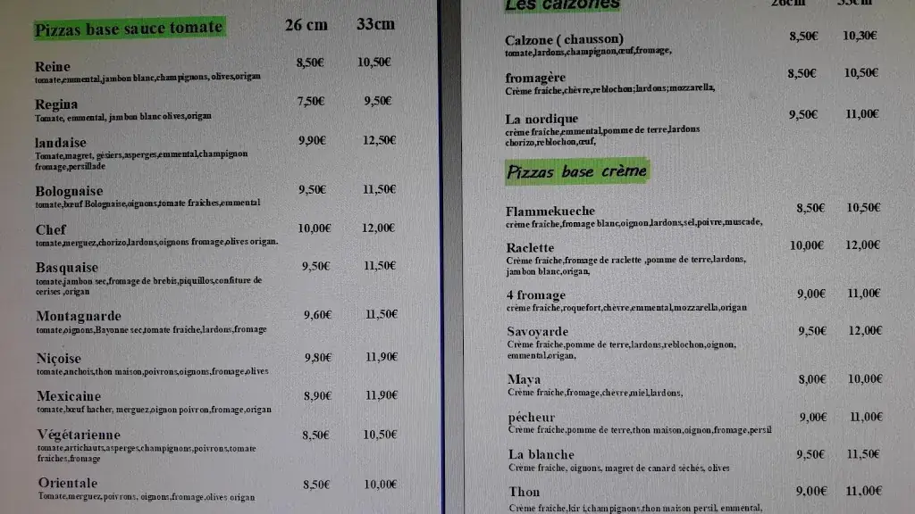 Menu_Restaurant Les Arcades_Saint-Martin-de-Hinx_image_4