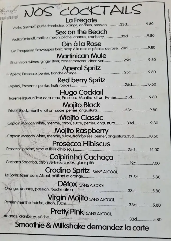 Menu_FREGATE BEACH bar restaurant plage privée_Bourget-du-Lac_image_4