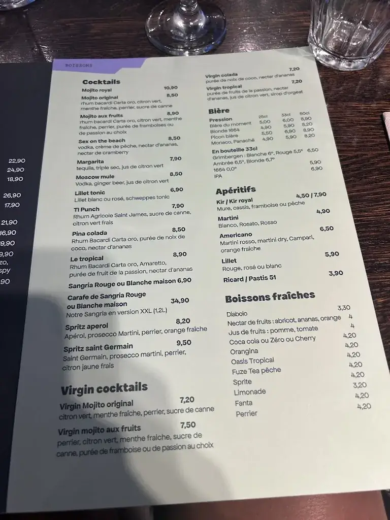 Menu_Côté Ouest Restaurant_Saint-Médard-en-Jalles_image_2