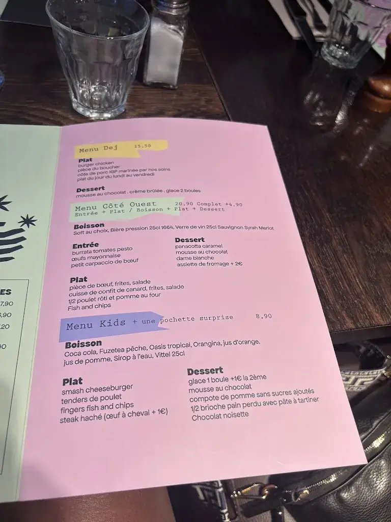 Menu_Côté Ouest Restaurant_Saint-Médard-en-Jalles_image_3