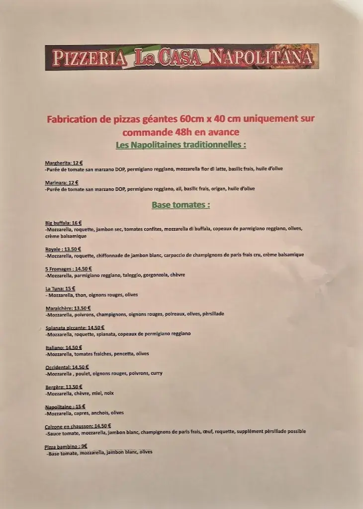 Menu_Pizzeria La Casa Napolitana_Saint-Médard-de-Guizières_image_1