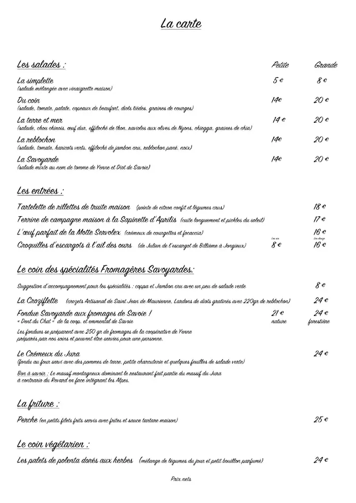 Menu_Restaurant Le Calypso_Bourget-du-Lac_imagen_3