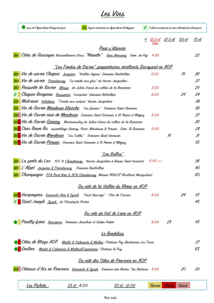 Menu_Restaurant Le Calypso_Bourget-du-Lac_imagen_4