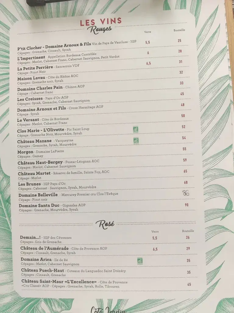 Menu_Côté Jardin_Saint-Martin-de-Ré_image_1