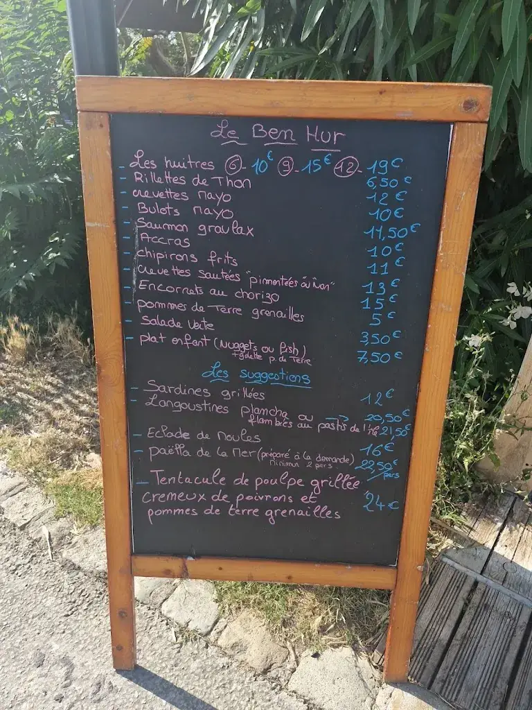 Menu_Ben-Hur Char a Huitres_Saint-Martin-de-Ré_image_2