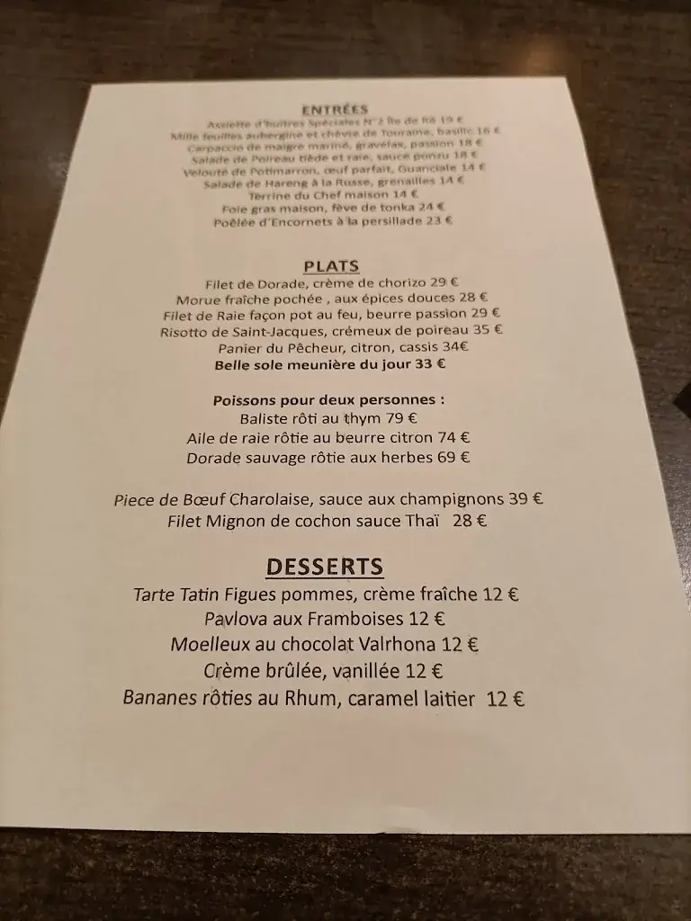 Menu_A Côté de Chez Fred_Saint-Martin-de-Ré_image_2