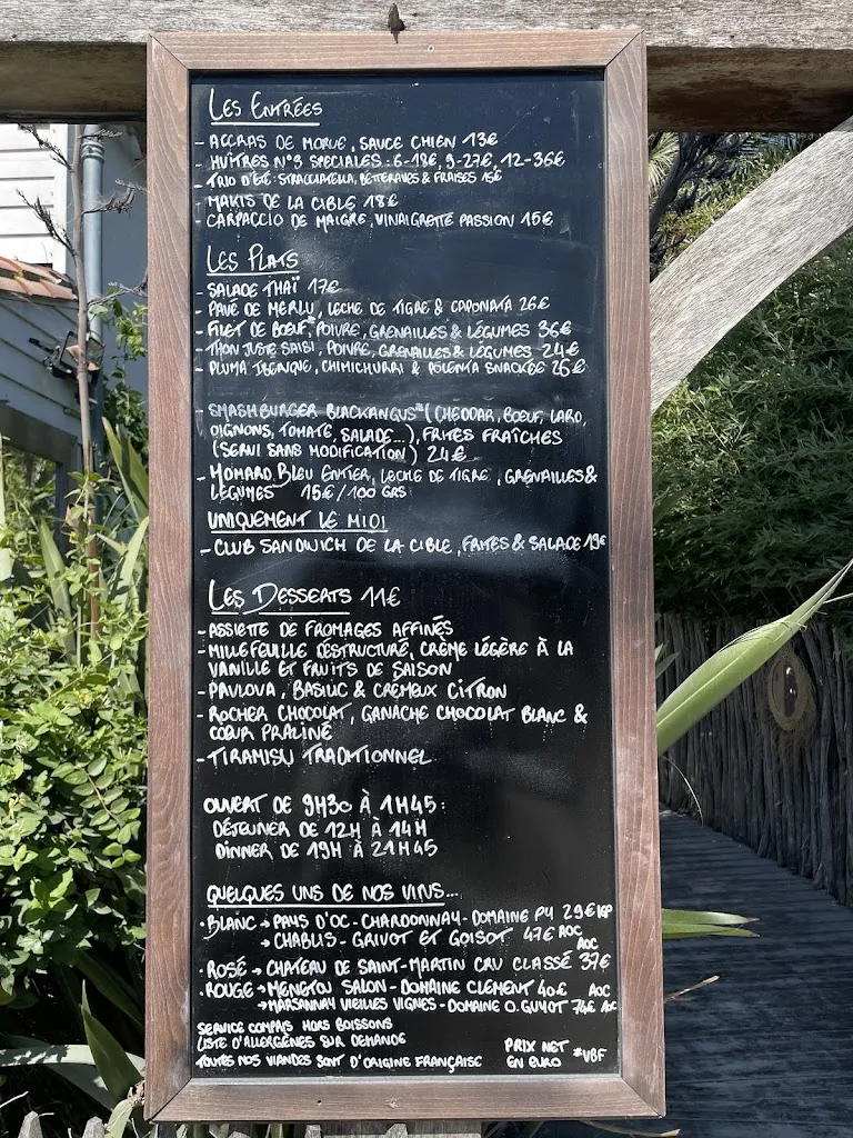 Menu_La Cible_Saint-Martin-de-Ré_immagine_1