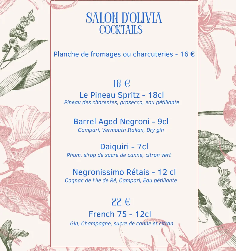 Menu_La Table d'Olivia_Saint-Martin-de-Ré_image_1