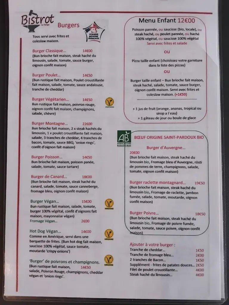 Menu_Bistrot la Forge_Saint-Pardoux-le-Lac_image_2