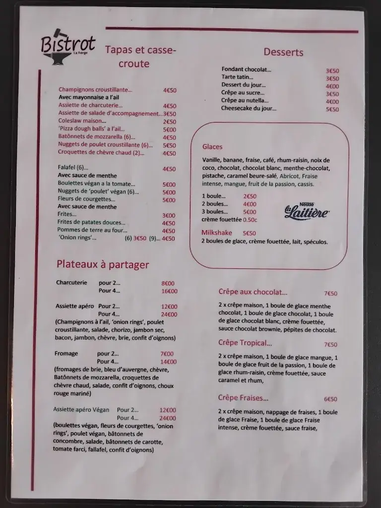Menu_Bistrot la Forge_Saint-Pardoux-le-Lac_image_4