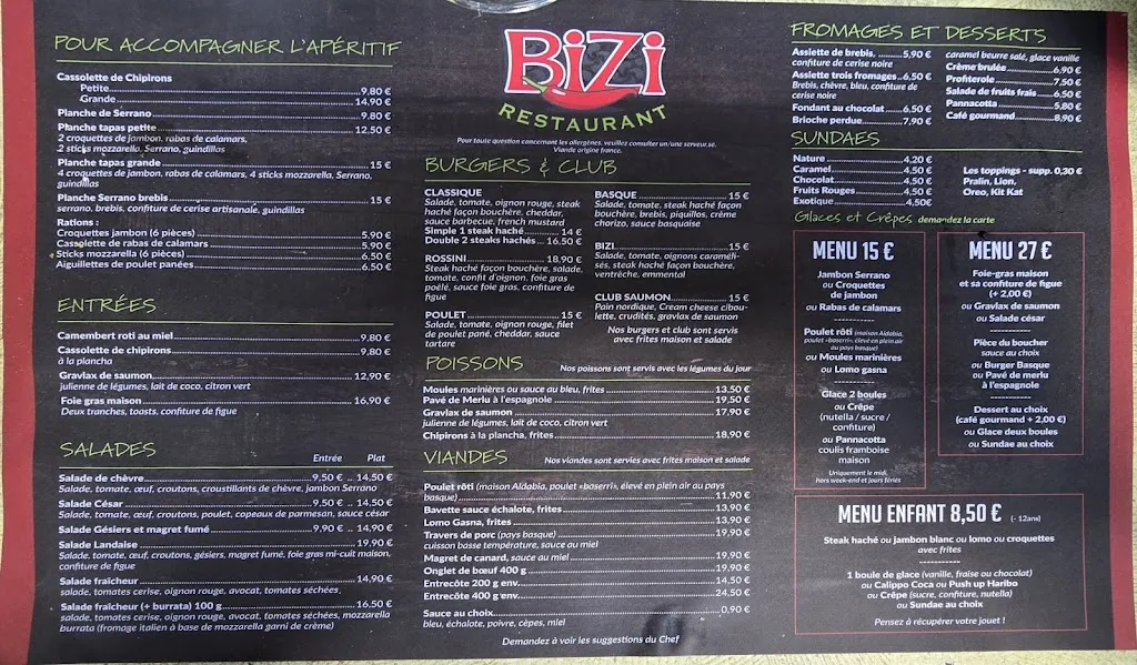 Menu_Restaurant Bizi_Saint-Pée-sur-Nivelle_image_1