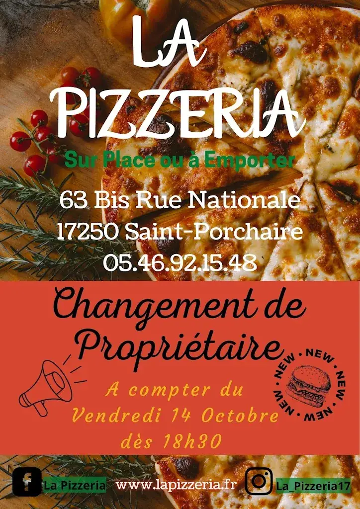 La Pizzeria restaurant in Saint-Porchaire