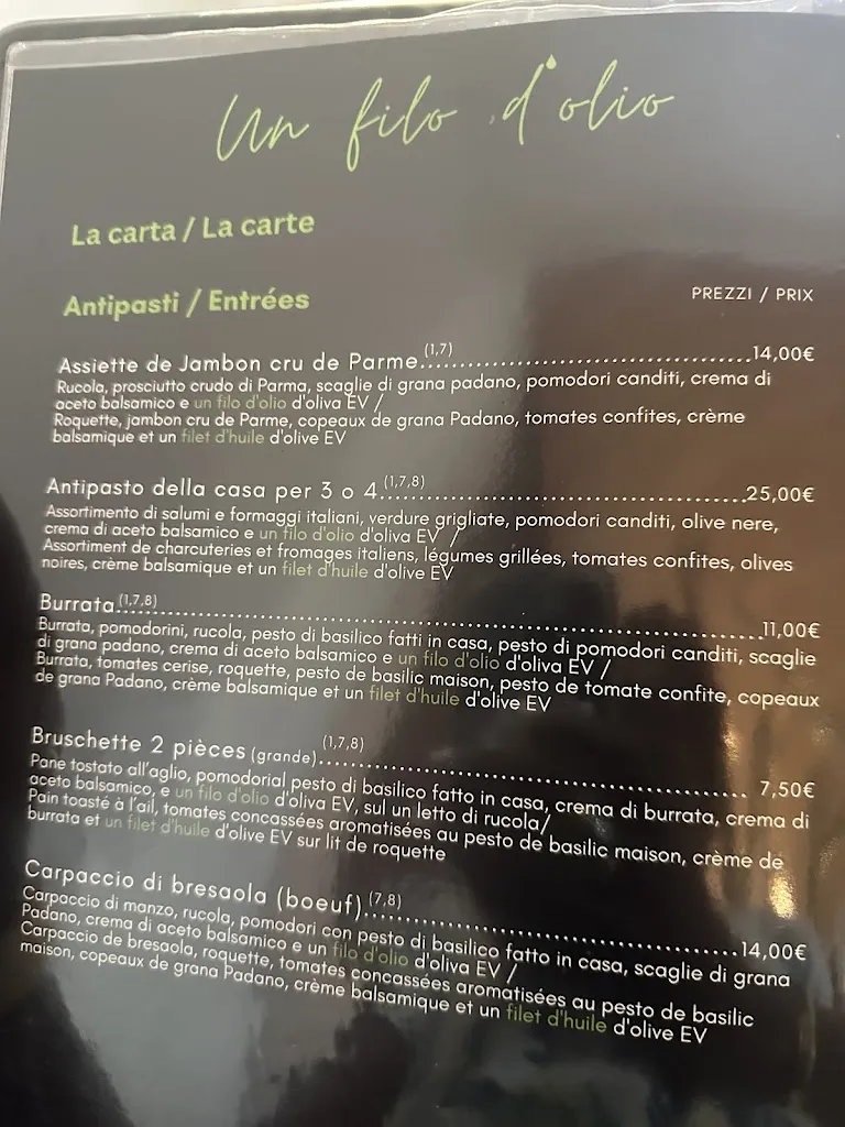 Menu_Ristorante Un filo d'olio_Saujon_image_1