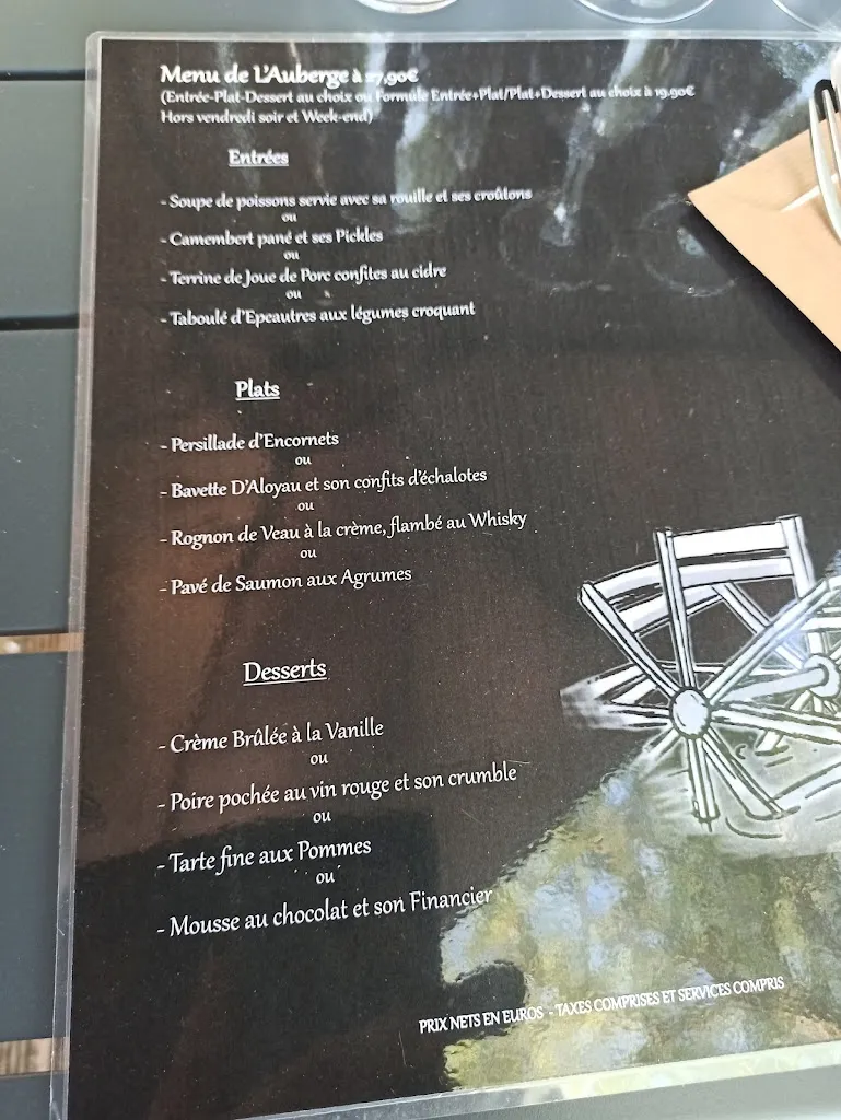 Menu_Auberge du Moulin_Saujon_image_2