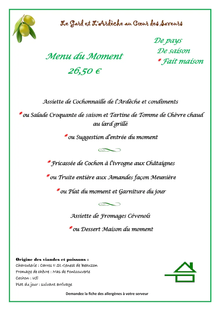 Menu_Le Vieux Clocher_Saint-Privat-de-Champclos_image_2