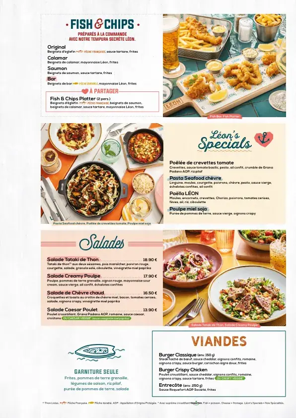 Menu_Léon Restaurant - Le Mans-Saint Saturnin_Saint-Saturnin_image_1