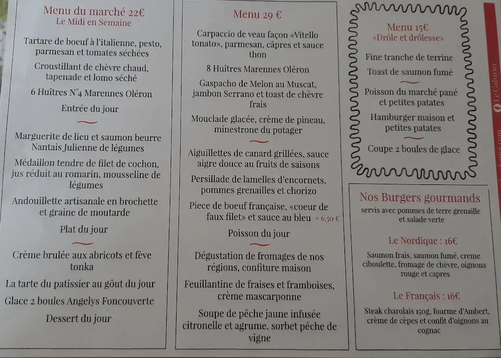 Menu_Le Gabarier_Port-d'Envaux_image_1