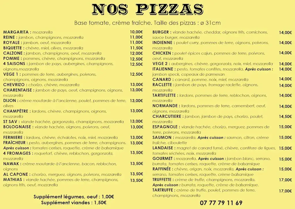 Menu_La Pizz des Augustins_Saint-Savinien_image_1