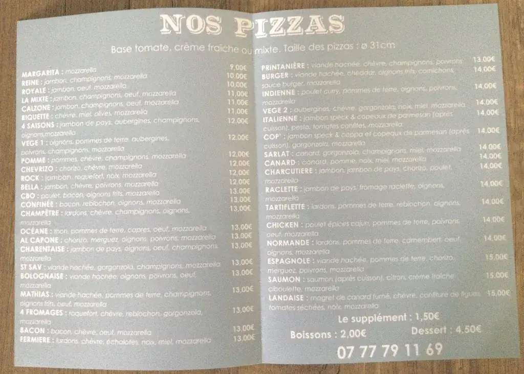 Menu_La Pizz des Augustins_Saint-Savinien_image_3