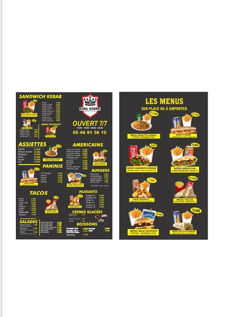 Menu_King kebab_Saint-Savinien_image_1