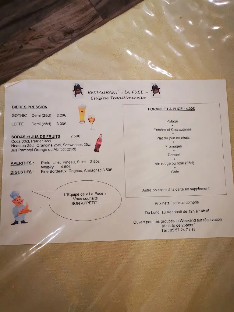 Menu_La Puce_Saint-Sulpice-de-Faleyrens_image_1