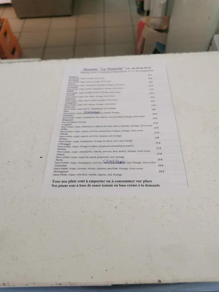 Menu_La Trattoria - Pizza Saint Symphorien_Saint-Symphorien_image_1
