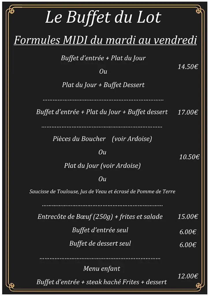 Menu_Le Buffet du Lot_Saint-Sylvestre-sur-Lot_image_1