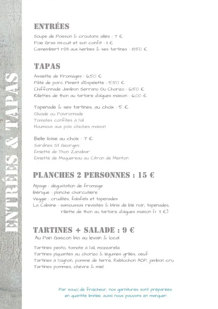 Menu_La Cabane du Port_Saint-Vivien-de-Médoc_image_2