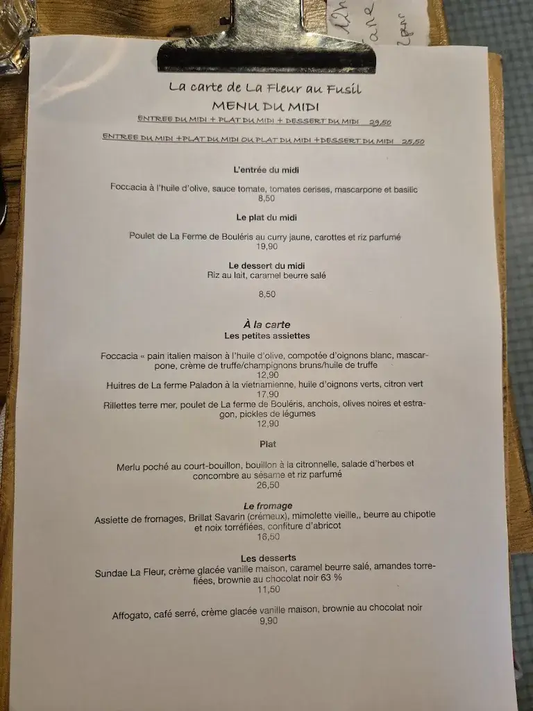 Menu_La Fleur Au Fusil_Saint-Vivien-de-Médoc_image_1