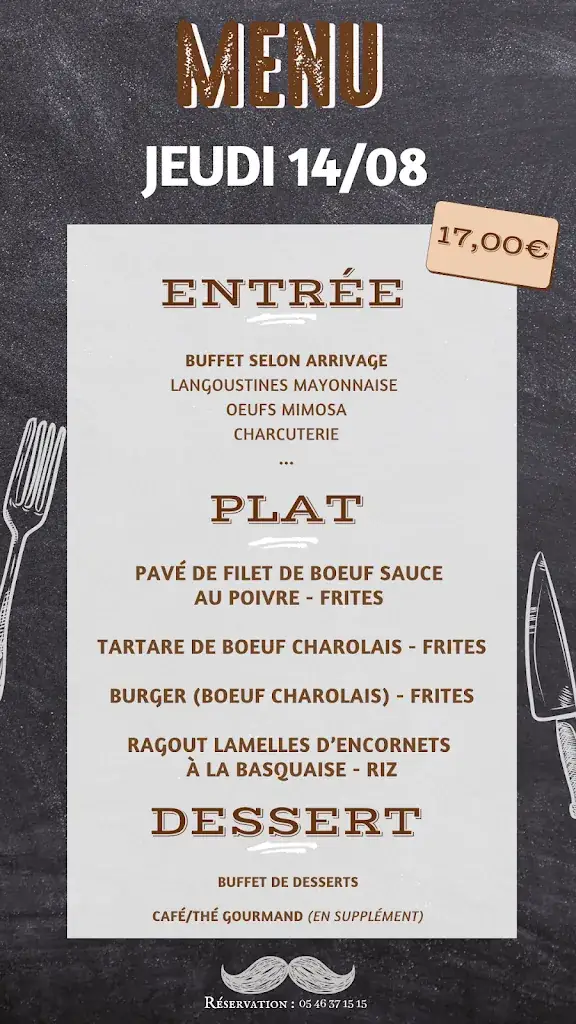 Menu_Restaurant L'Aubreçay_Saint-Xandre_image_1
