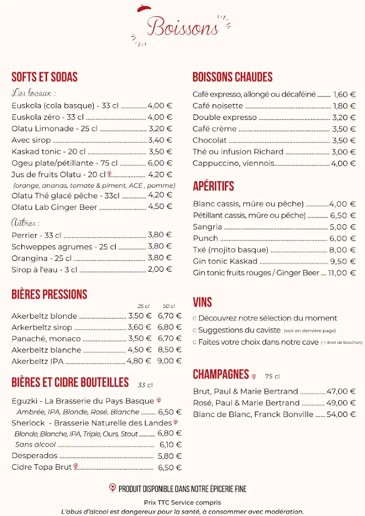 Menu_Restaurant Bistro 