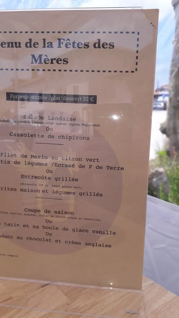 Menu_Restaurant La Gargouille_Saint-Vincent-de-Tyrosse_image_3
