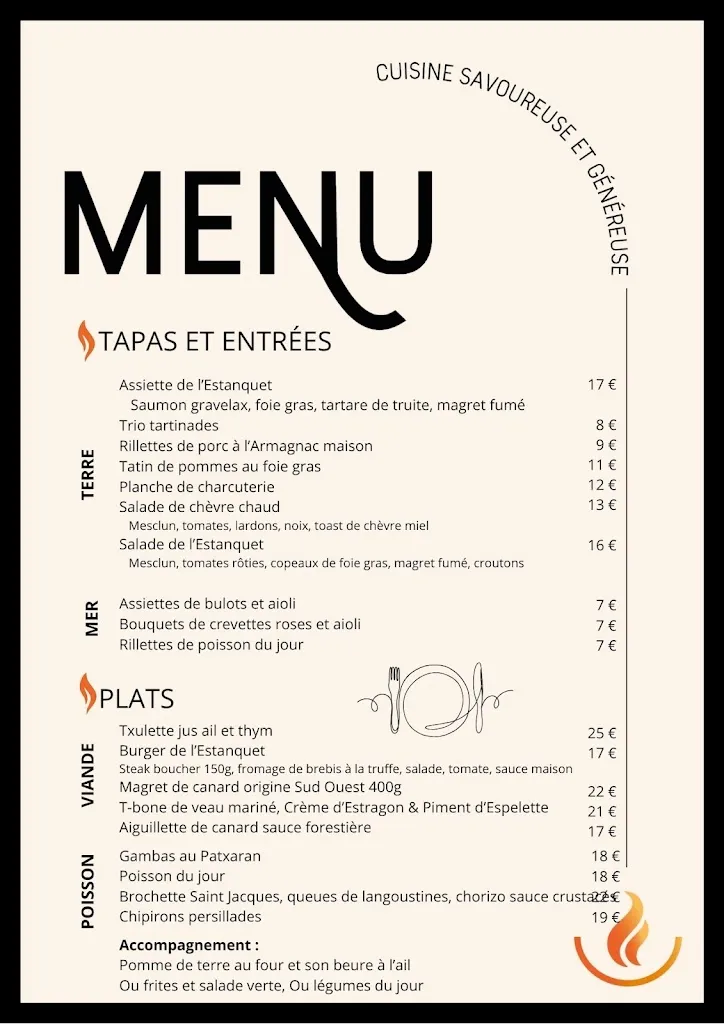 Menu_L'Estanquet 2.0 Brasserie Brasero_Saint-Vincent-de-Tyrosse_image_2