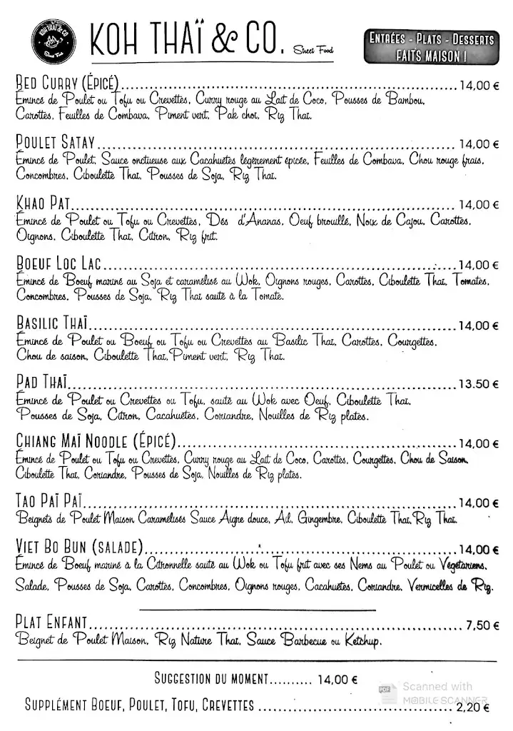 Menu_Koh Thaï and co_Saint-Vincent-de-Tyrosse_image_1