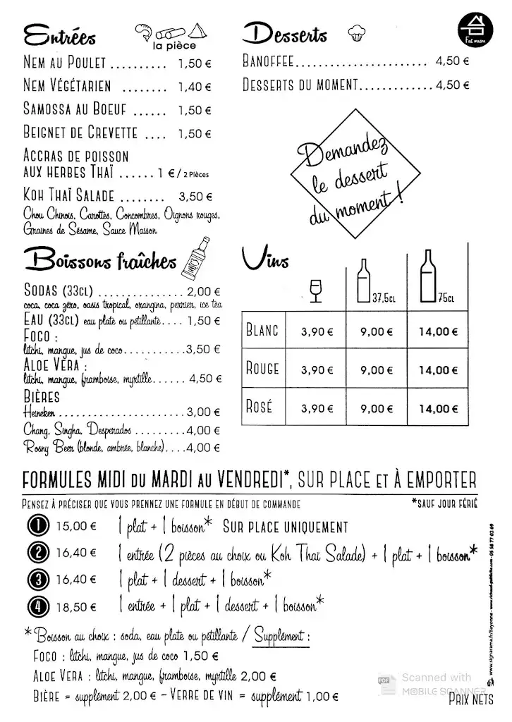 Menu_Koh Thaï and co_Saint-Vincent-de-Tyrosse_image_2