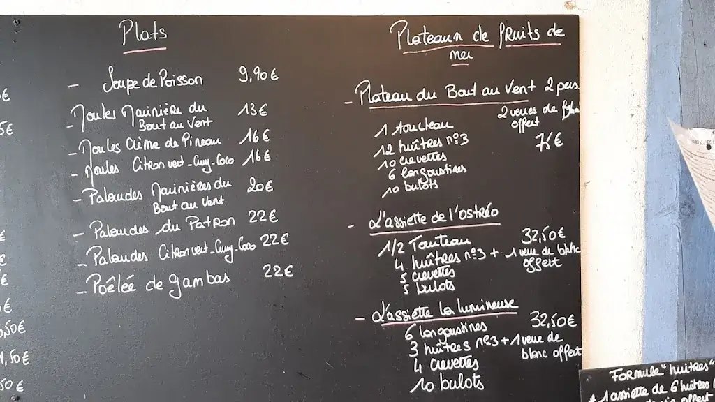 Menu_Le Bout Au Vent_Saint-Trojan-les-Bains_image_1