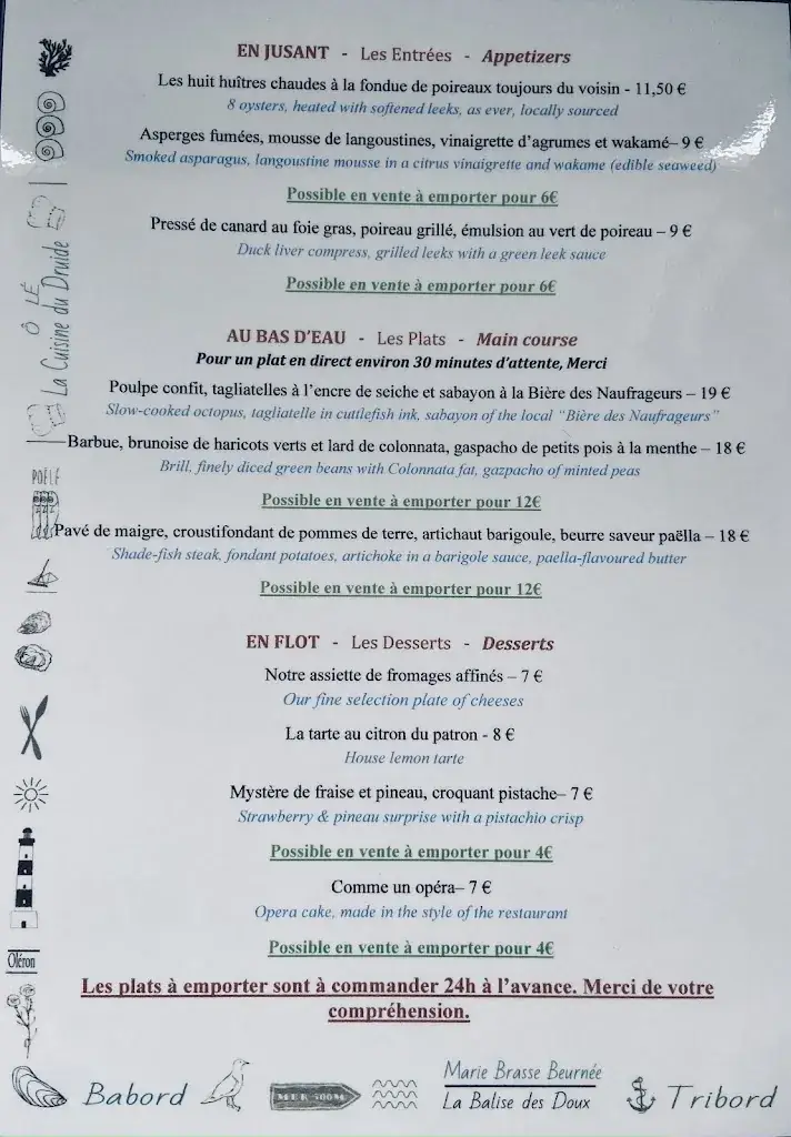 Menu_Le Relais des Salines_Grand-Village-Plage_immagine_3
