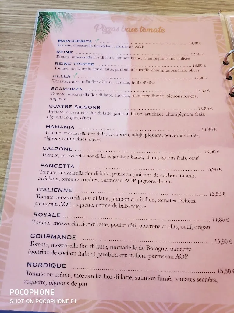 Menu_Pizza Sunset_Saint-Trojan-les-Bains_immagine_2