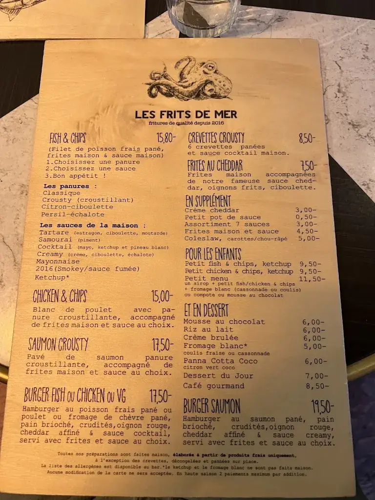 Menu_Les frits de mer_Château-d'Oléron_image_2