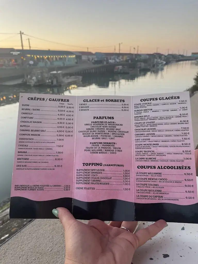 Menu_L'escale du port_Saint-Trojan-les-Bains_image_1