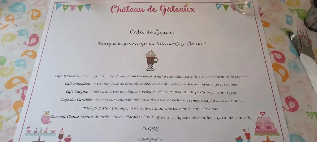 Menu_Chateau de Gateaux English Tearoom & Restaurant_Saint-Yrieix-la-Perche_image_1