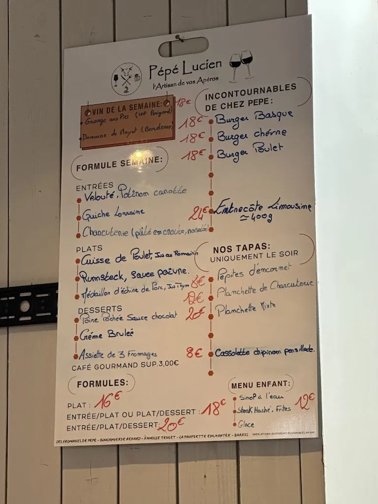 Menu_Pépé Lucien_Saint-Yrieix-la-Perche_image_2