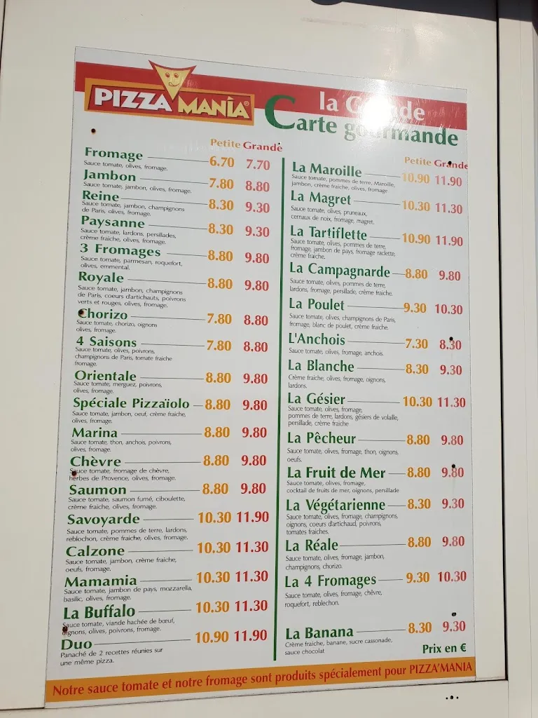 Menu_pizza mania_Saint-Yrieix-la-Perche_image_2