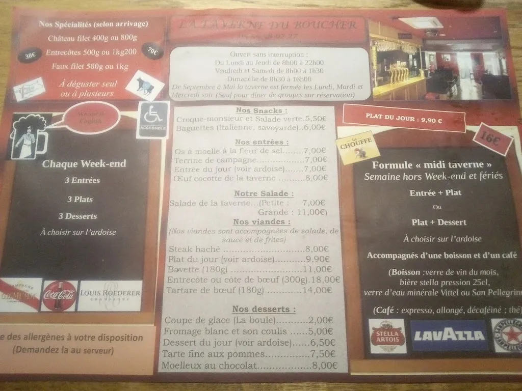 Menu_La Taverne Du Boucher_Sarlande_image_1