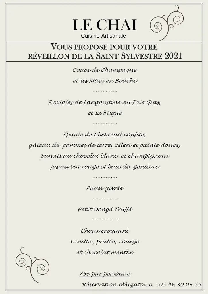 Menu_Restaurant Le Chai_Sainte-Marie-de-Ré_imagen_4