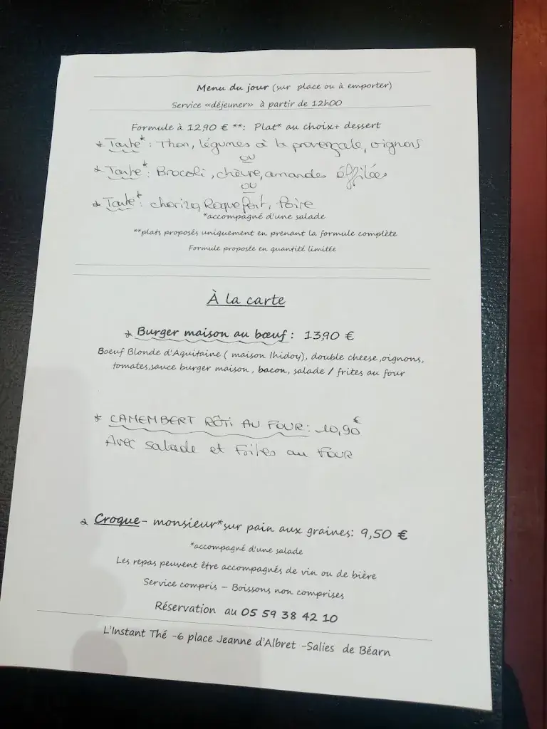 Menü_L'instant thé_Salies-de-Béarn_Bild_2