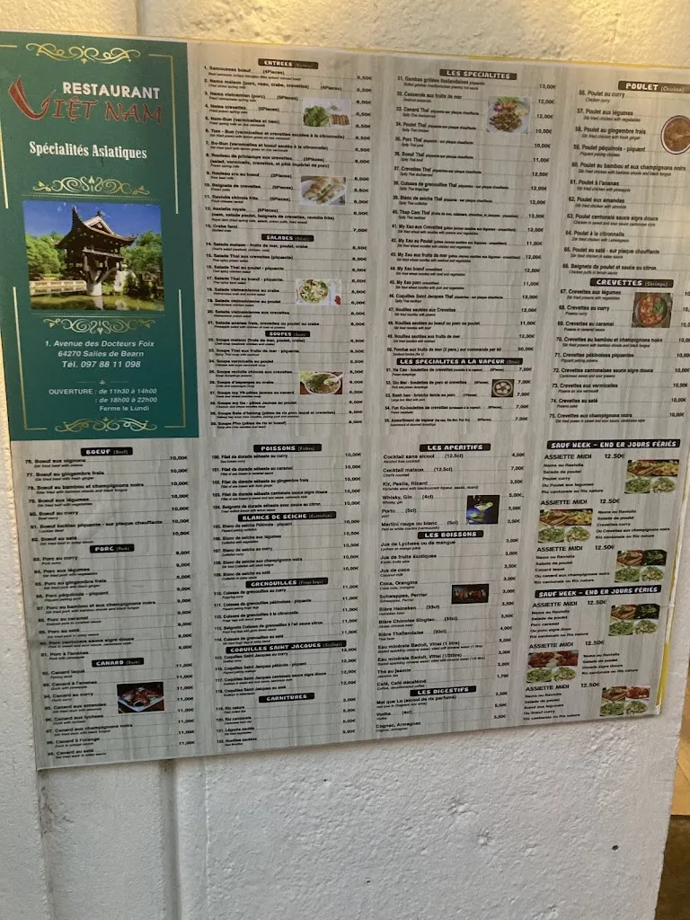 Menu_VIET NAM RESTAURANT_Salies-de-Béarn_image_1