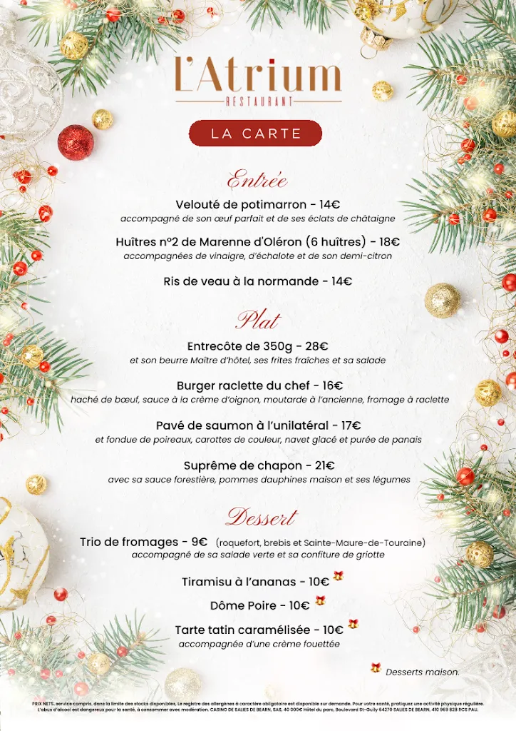 Menu_Restaurant l’Atrium _Salies-de-Béarn_image_1