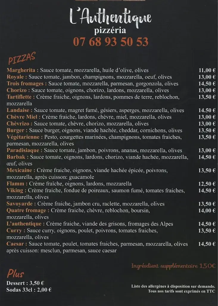 Menu_L'Authentique_Samadet_image_1