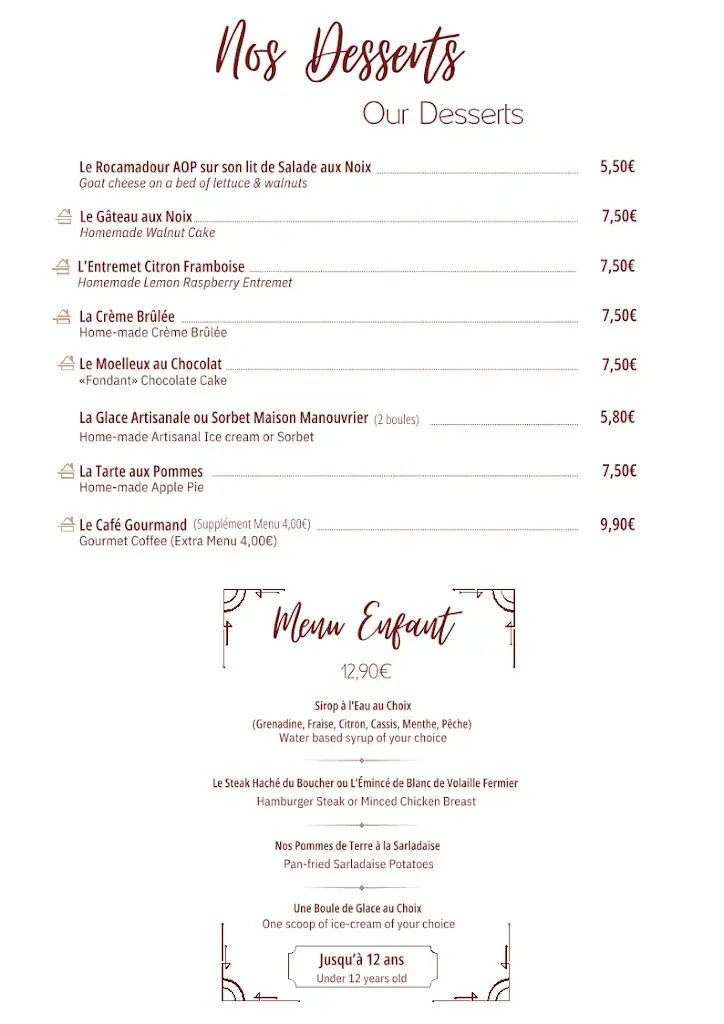Menu_Auberge Le Mirandol_Sarlat-la-Canéda_imagen_2